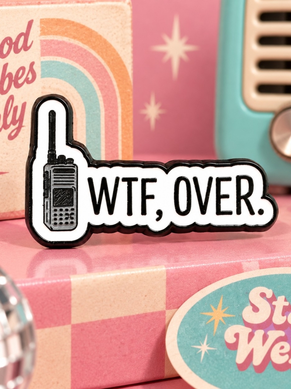 MODCLOTH RADIO BROOCH PIN